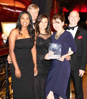 JPA team celebrating at awards night